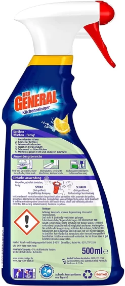 Der General Küchenreiniger Zitrone Spray 500 Ml Reinigungsmittel Reiniger -Reinigungsserien Laden 026a841b ac6a 4da5 8465 08a8e056c52e