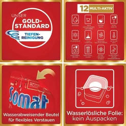 Somat 12 Gold Multiaktiv Spülmaschinentabs 22 Tabs Geschirrspültabs Reinigung -Reinigungsserien Laden 09807a05 321f 48c4 8fbf 5174bf012271