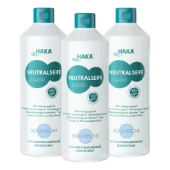 HAKA Neutralseife Liquid Bergfrische Allzweckreiniger Für Haushalt Und Auto, 3 X 1 Liter