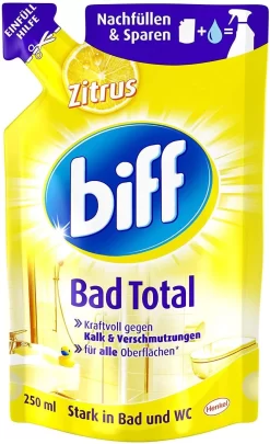 Biff Bad Total Zitrus Badreiniger Bad Reiniger Badezimmer 3x250 Ml Nachfüllpack -Reinigungsserien Laden 14aabb3e 0157 43b0 b2ad 3fdd3c38b9ac