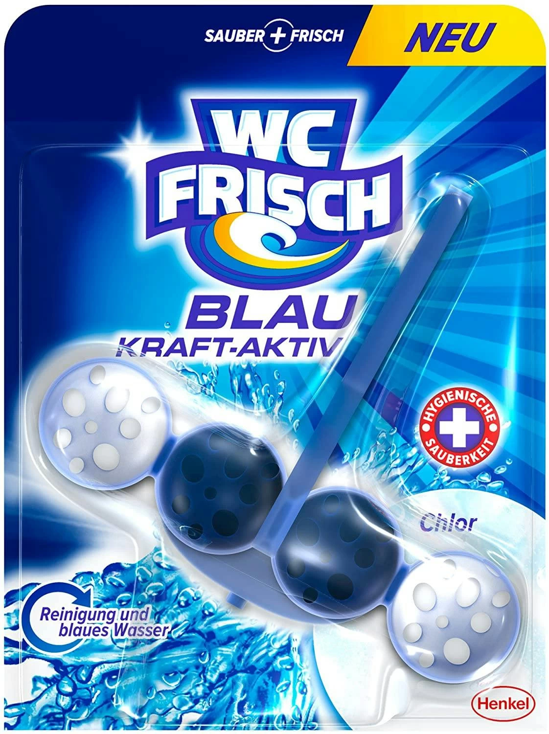 WC Frisch Kraft-Aktiv Blauspüler Chlor WC Reinigen Toilette 5x1 Stück Reiniger 6 WC Frisch Kraft-Aktiv Blauspüler Chlor WC Reinigen Toilette 5x1 Stück Reiniger – Bild 6