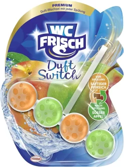 WC Frisch Duft Switch Saftiger Pfirsich Süßer Apfel 10x50g WC Reiniger Reinigung -Reinigungsserien Laden 29c42952 fe43 495f a4df ec63a67a5096