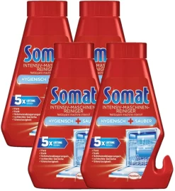 Somat Intensiv-Maschinenreiniger Spülmaschinen Reiniger Spülen Waschen 4x250 Ml