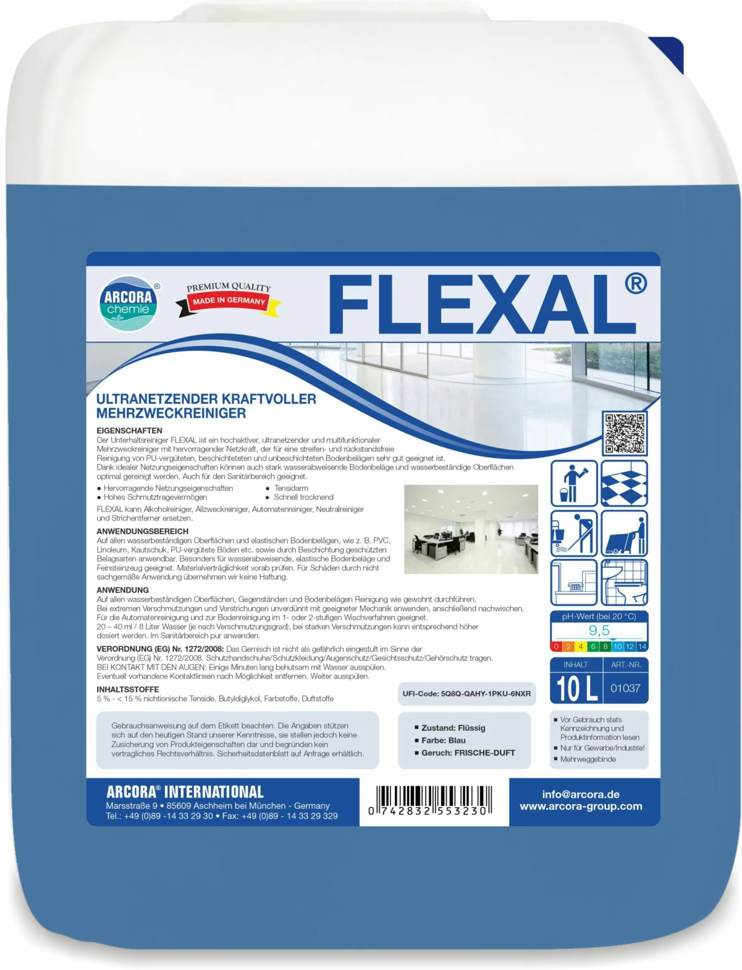 ARCORA Kraftvoller Mehrzweckreiniger FLEXAL, 10L