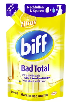 Biff Bad Total Zitrus Badreiniger Reiniger Reinigungsmittel 6x250ml Nachfüllpack -Reinigungsserien Laden 49c9bee8 1ed2 4aed bea4 2a17fc826cce