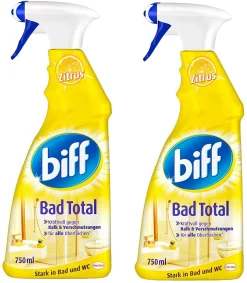 Biff Bad Total Zitrus Badreiniger Bad Reiniger Badezimmer 250 Ml Nachfüllpack -Reinigungsserien Laden 55fc464e cf11 4f75 8a90 ddeb0c13332b 2