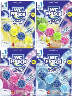 WC FRISCH Kraft Aktiv 4er Pack Blauspüler Chlor WC-Reiniger 4x1 Stück Farbspüler -Reinigungsserien Laden 57a5aa99 614d 4e11 804f d70bbbf58ff9 2