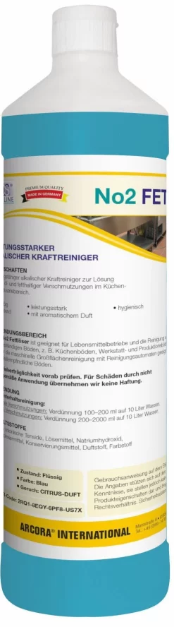 ARCORA Leistungsstarker Alkalischer Kraftreiniger No2 FETTLÖSER, 1L -Reinigungsserien Laden 5b6b76c7 a66d 4271 a2bf fe2f24e9367b 1