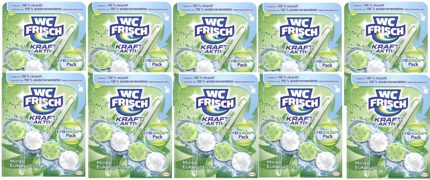 WC Frisch Kraft-Aktiv Pro Nature Minze WC-Reiniger 1 Stück Badreiniger 2 WC Frisch Kraft-Aktiv Pro Nature Minze WC-Reiniger 1 Stück Badreiniger – Bild 2
