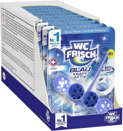 WC FRISCH Kraft Aktiv Blauspüler Chlor 10x50g WC Reiniger Toilettenreiniger