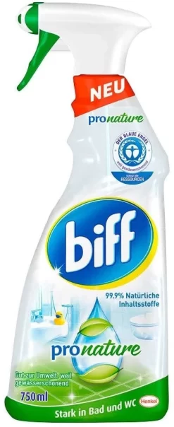 Biff Pro Nature Badreiniger Bad Badezimmer Sprühflasche 4x750 Ml Reniger Pack -Reinigungsserien Laden 6fe8517c 87c6 402a b204 630f2ea75b8f 5