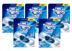 WC Frisch Kraft-Aktiv Blauspüler Chlor WC Reinigen Toilette 5x1 Stück Reiniger