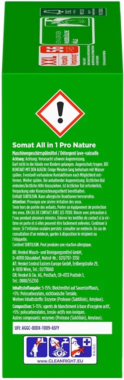 Somat All In 1 Pro Nature Spülmaschinen Tabs 56 Tabs Spülmittel Spülen Reinigung -Reinigungsserien Laden 9872c98b 0dfe 495c 8ec9 4398641fc39b
