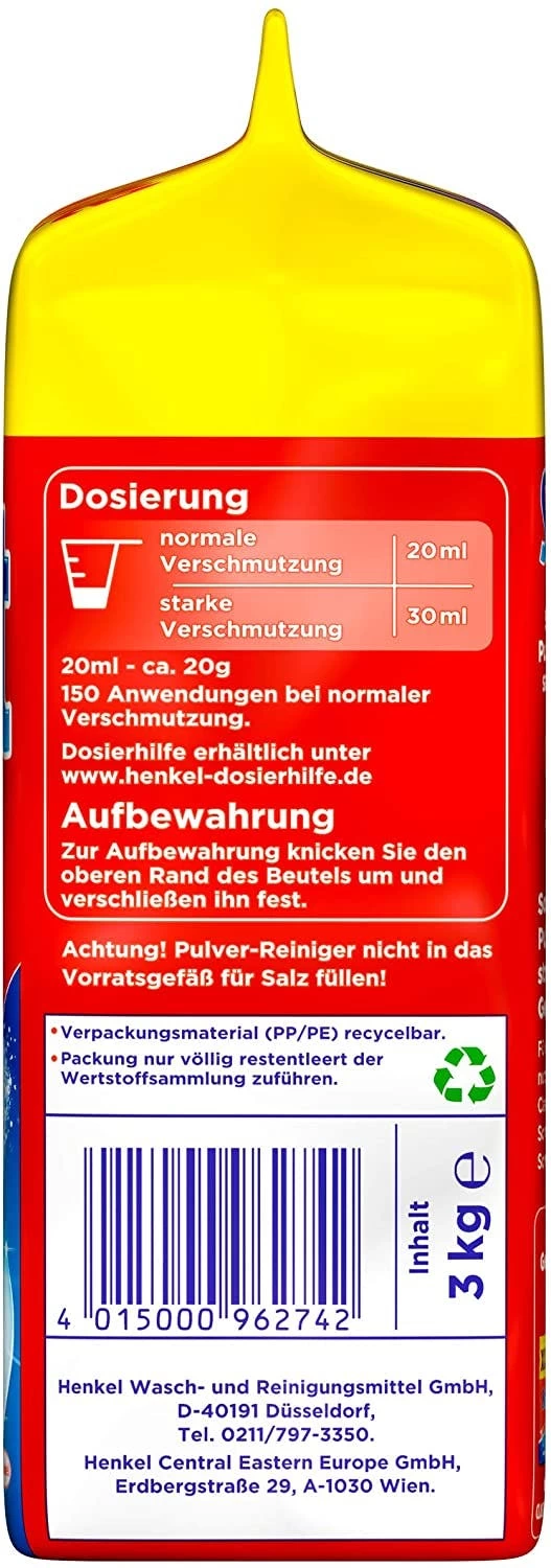 Somat Classic Spülmaschinen Pulver 3 Kg Geschirrspülreiniger Reinigung Reiniger 7 Somat Classic Spülmaschinen Pulver 3 Kg Geschirrspülreiniger Reinigung Reiniger – Bild 7