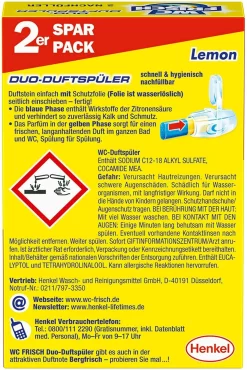 WC FRISCH Duftspüler Lemon 5er Pack WC-Reiniger WC-Duftstein 5x2Stück Nachfüller -Reinigungsserien Laden a5fafc3a 4230 45a6 adef cb9475d25413
