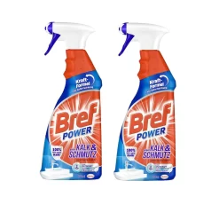 Bref Power Gegen Kalk Und Schmutz Kalkreiniger 2x750 Ml Sprühflasche Reiniger