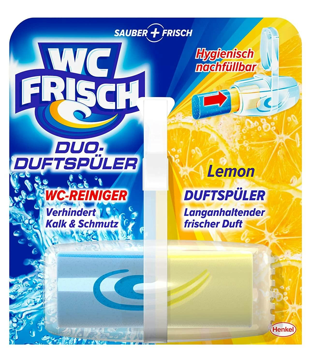WC FRISCH Duo-Duftspüler Lemon WC Reiniger & WC-Duftstein 1 Stück Badreiniger 1 WC FRISCH Duo-Duftspüler Lemon WC Reiniger & WC-Duftstein 1 Stück Badreiniger