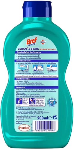 Bref Power Ceran & Stahl 6er Pack Edelstahl Reinigung 6x500 Ml Reinigungsmittel -Reinigungsserien Laden b925aad2 719c 46bf be3b cb41298aea0e