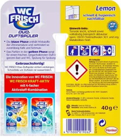 WC FRISCH Duo-Duftspüler 10er Pack Lemon WC Reiniger & WC-Duftstein 10x1 Stück 12 WC FRISCH Duo-Duftspüler 10er Pack Lemon WC Reiniger & WC-Duftstein 10x1 Stück -Reinigungsserien Laden c6218100 fc0c 4b6d bb39 a29e52b28d31