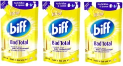 Biff Bad Total Zitrus Badreiniger Bad Reiniger Badezimmer 3x250 Ml Nachfüllpack