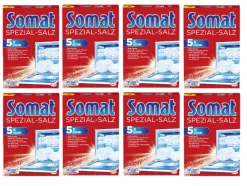 Somat Spezial-Salz Spülmaschinensalz Spülmachine Geschirrspülleistung 8 X1,2kg