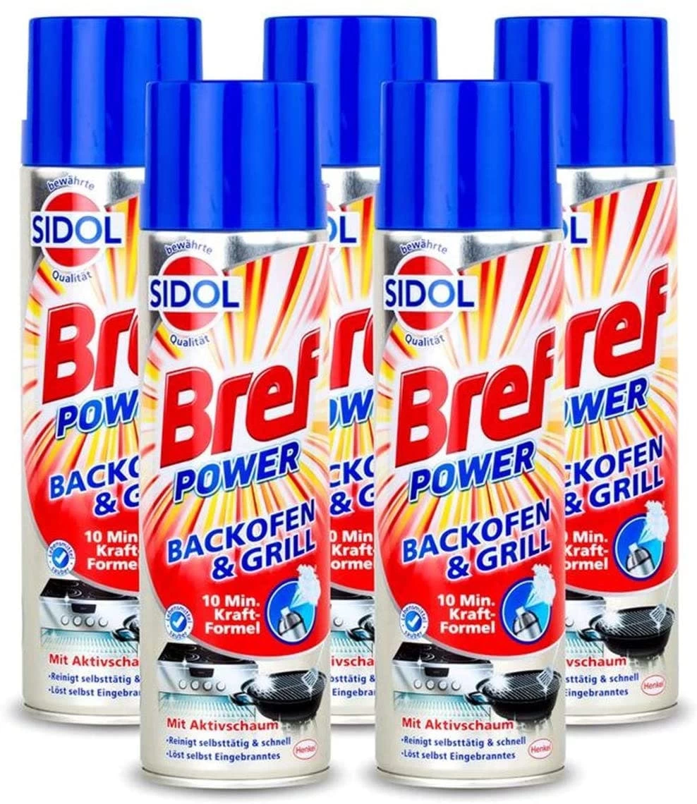 Bref Sidol Power Backofen & Grill Reiniger 5x500 Ml Reinigungsmittel Reinigen 1 Bref Sidol Power Backofen & Grill Reiniger 5x500 Ml Reinigungsmittel Reinigen